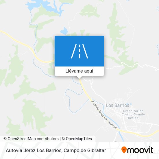 Mapa Autovía Jerez Los Barrios