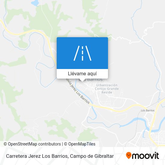 Mapa Carretera Jerez Los Barrios