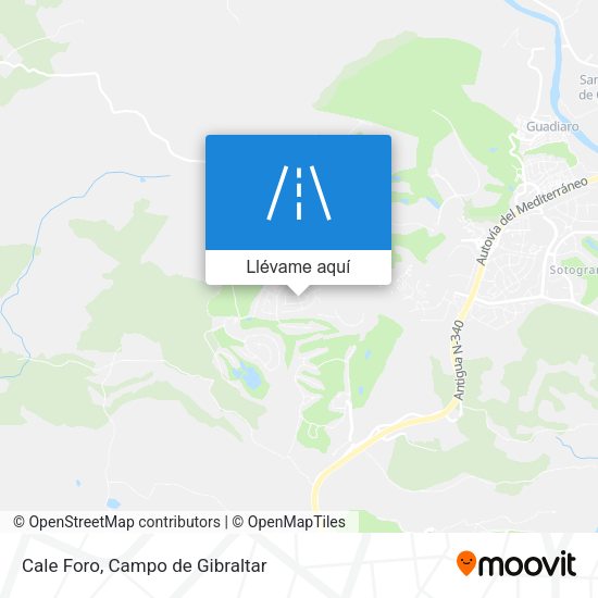 Mapa Cale Foro