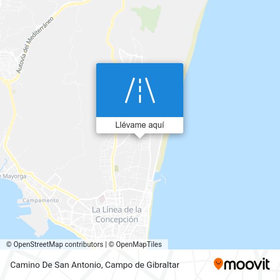 Mapa Camino De San Antonio