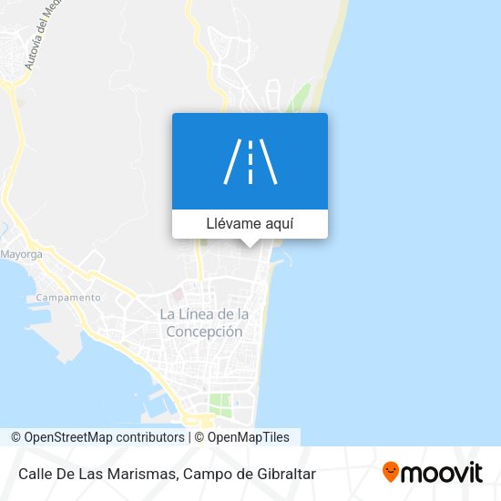 Mapa Calle De Las Marismas
