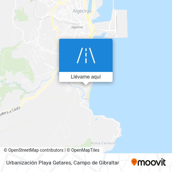 Mapa Urbanización Playa Getares