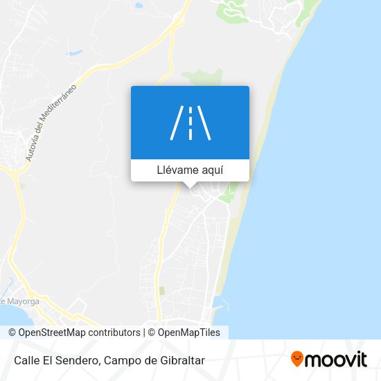 Mapa Calle El Sendero