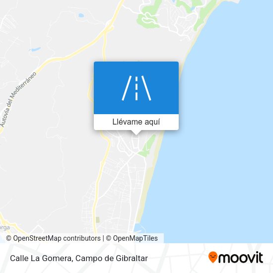 Mapa Calle La Gomera