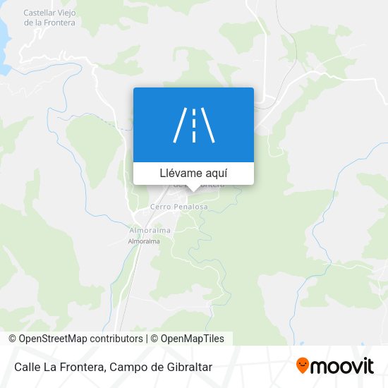 Mapa Calle La Frontera