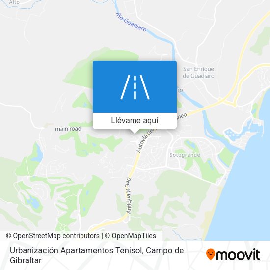 Mapa Urbanización Apartamentos Tenisol