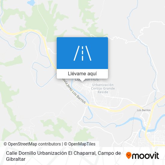 Mapa Calle Dornillo Urbanización El Chaparral