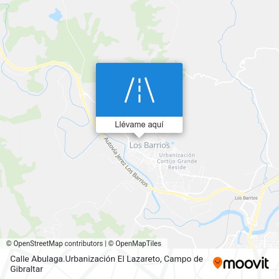 Mapa Calle Abulaga.Urbanización El Lazareto