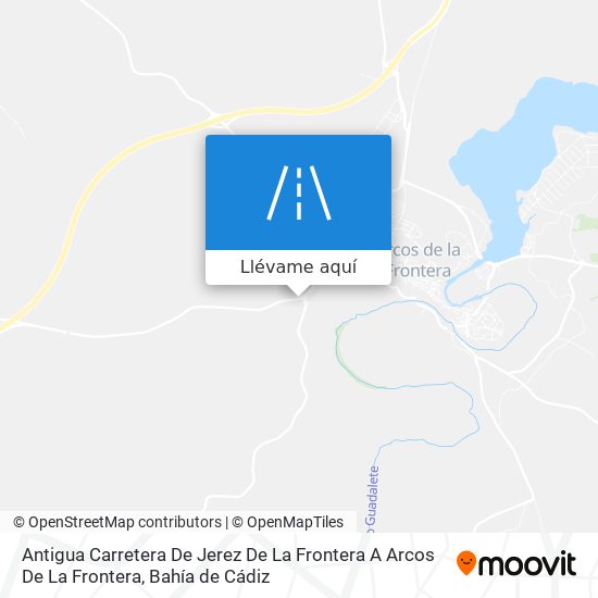 Mapa Antigua Carretera De Jerez De La Frontera A Arcos De La Frontera