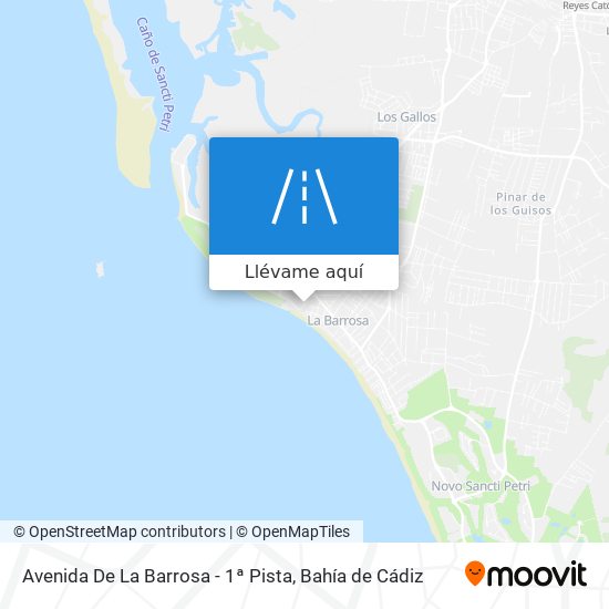 Mapa Avenida De La Barrosa - 1ª Pista