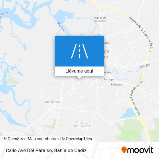 Mapa Calle Ave Del Paraíso
