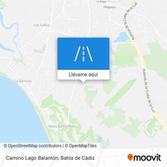 Mapa Camino Lago Balantón
