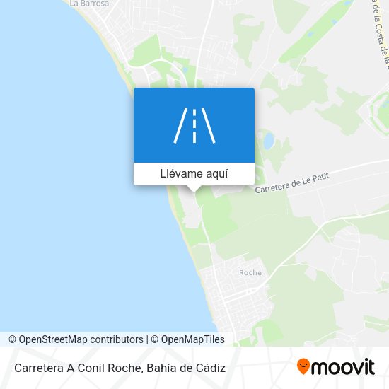 Mapa Carretera A Conil Roche