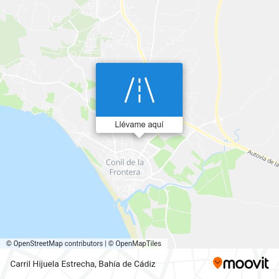 Mapa Carril Hijuela Estrecha