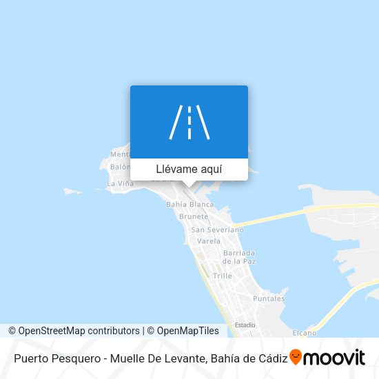 Mapa Puerto Pesquero - Muelle De Levante