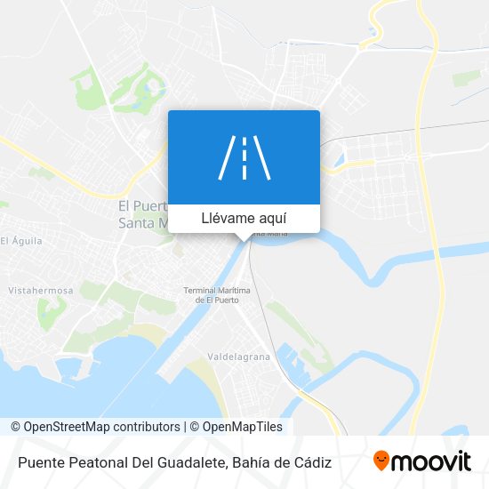 Mapa Puente Peatonal Del Guadalete
