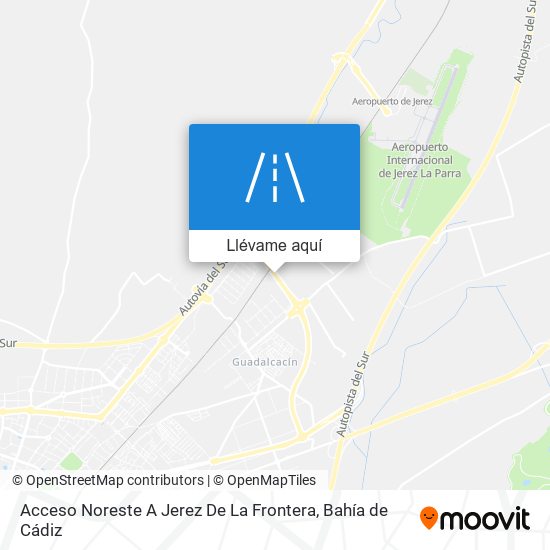 Mapa Acceso Noreste A Jerez De La Frontera