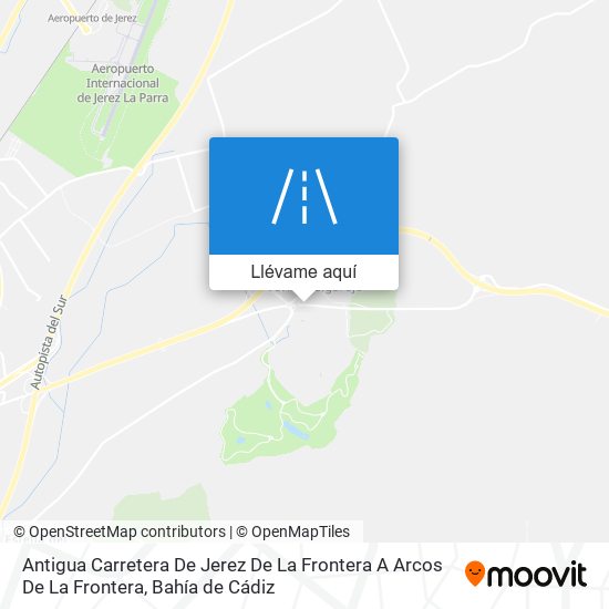 Mapa Antigua Carretera De Jerez De La Frontera A Arcos De La Frontera