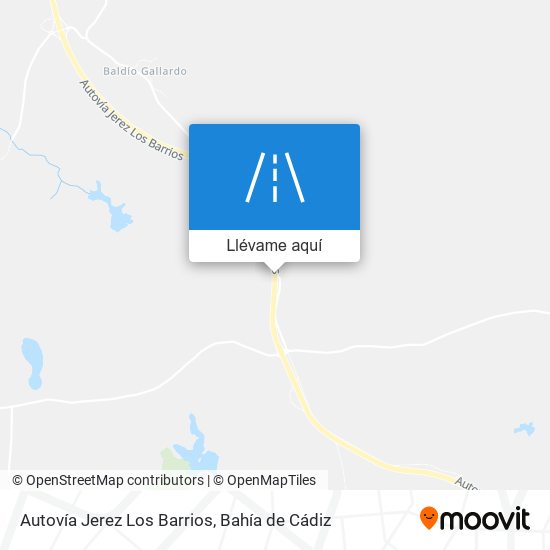 Mapa Autovía Jerez Los Barrios