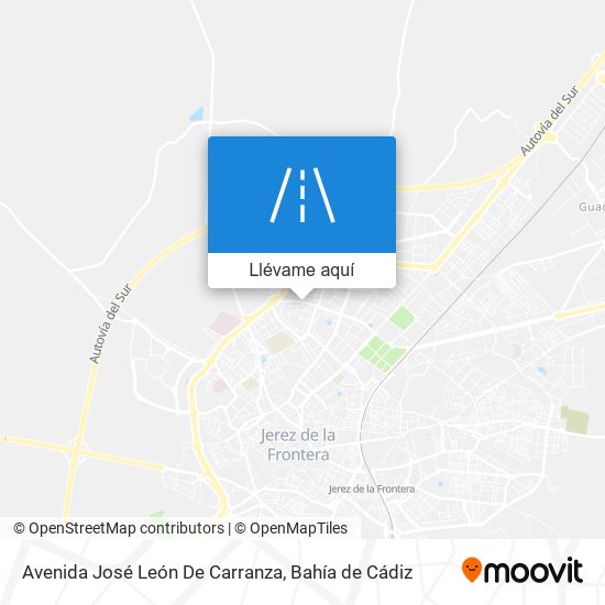 Mapa Avenida José León De Carranza