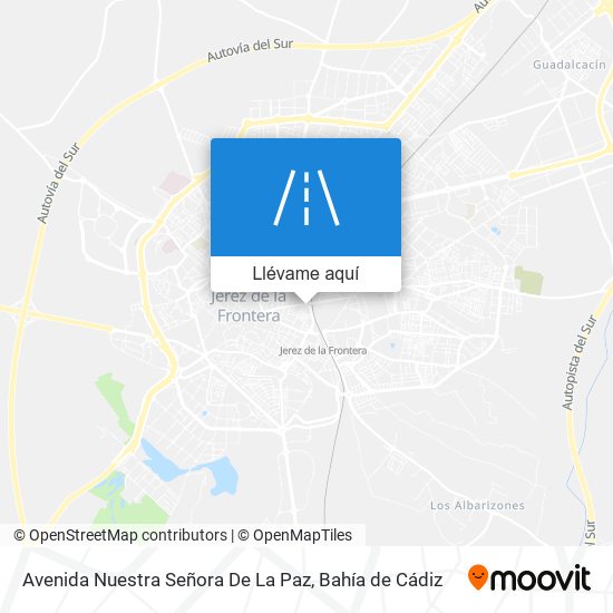 Mapa Avenida Nuestra Señora De La Paz