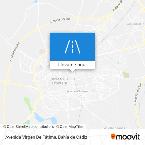 Mapa Avenida Virgen De Fátima