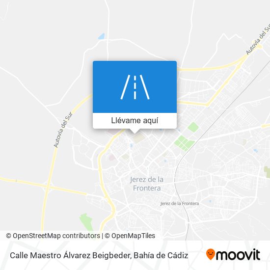 Mapa Calle Maestro Álvarez Beigbeder