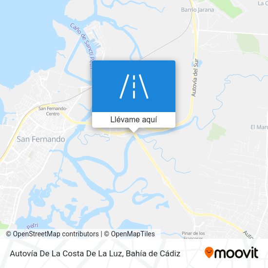 Mapa Autovía De La Costa De La Luz
