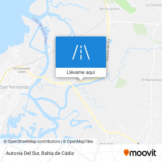 Mapa Autovía Del Sur