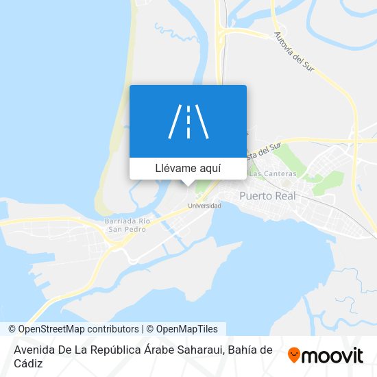 Mapa Avenida De La República Árabe Saharaui