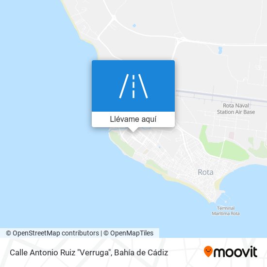 Mapa Calle Antonio Ruiz "Verruga"