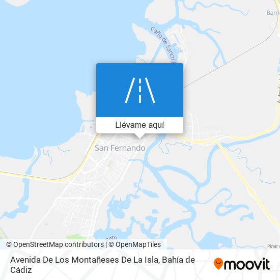 Mapa Avenida De Los Montañeses De La Isla