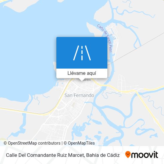 Mapa Calle Del Comandante Ruiz Marcet