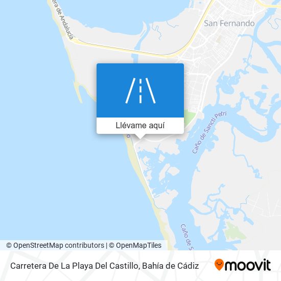 Mapa Carretera De La Playa Del Castillo