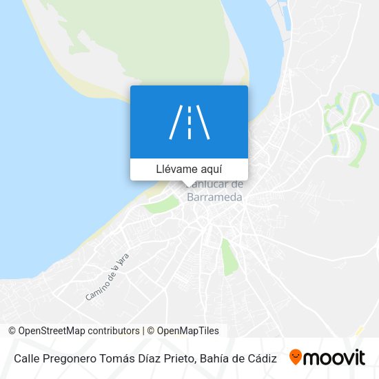 Mapa Calle Pregonero Tomás Díaz Prieto