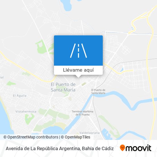 Mapa Avenida de La República Argentina