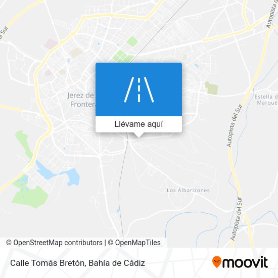 Mapa Calle Tomás Bretón