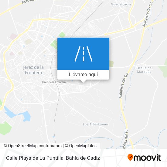 Mapa Calle Playa de La Puntilla