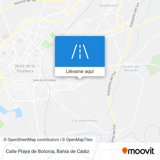 Mapa Calle Playa de Bolonia