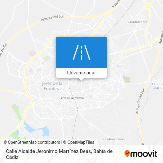 Mapa Calle Alcalde Jerónimo Martínez Beas