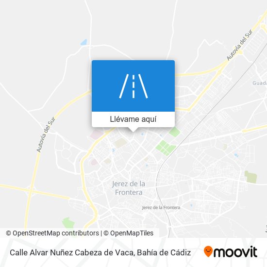 Mapa Calle Alvar Nuñez Cabeza de Vaca