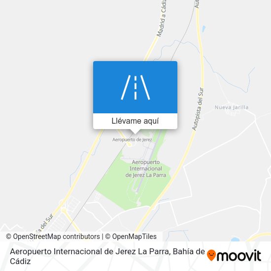 Mapa Aeropuerto Internacional de Jerez La Parra