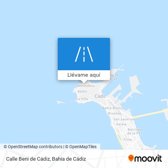 Mapa Calle Beni de Cádiz