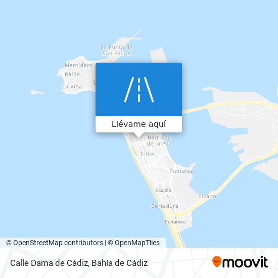 Mapa Calle Dama de Cádiz
