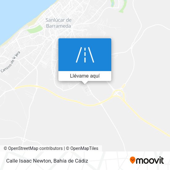 Mapa Calle Isaac Newton