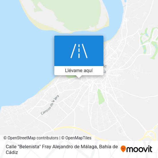Mapa Calle "Belenista" Fray Alejandro de Málaga