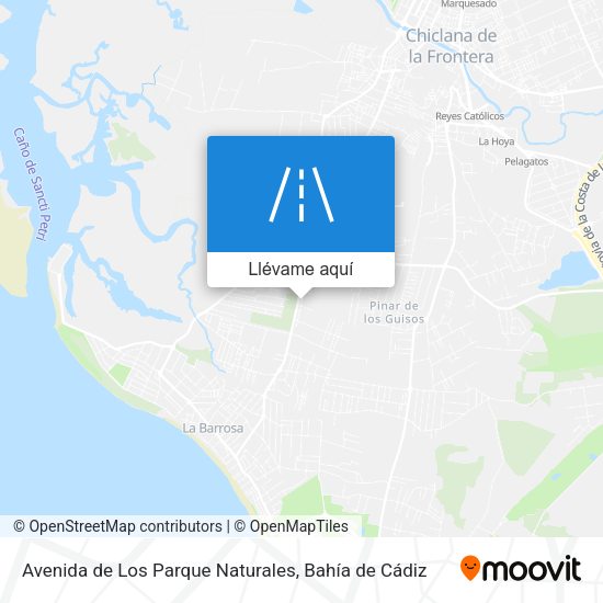 Mapa Avenida de Los Parque Naturales