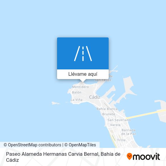 Mapa Paseo Alameda Hermanas Carvia Bernal