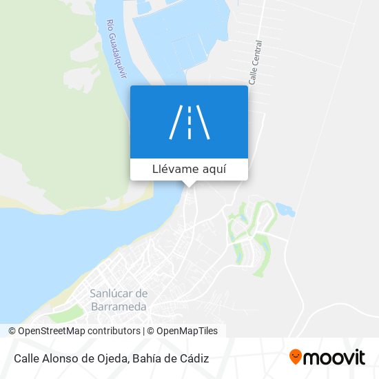 Mapa Calle Alonso de Ojeda