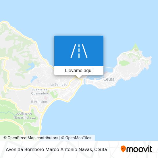Mapa Avenida Bombero Marco Antonio Navas